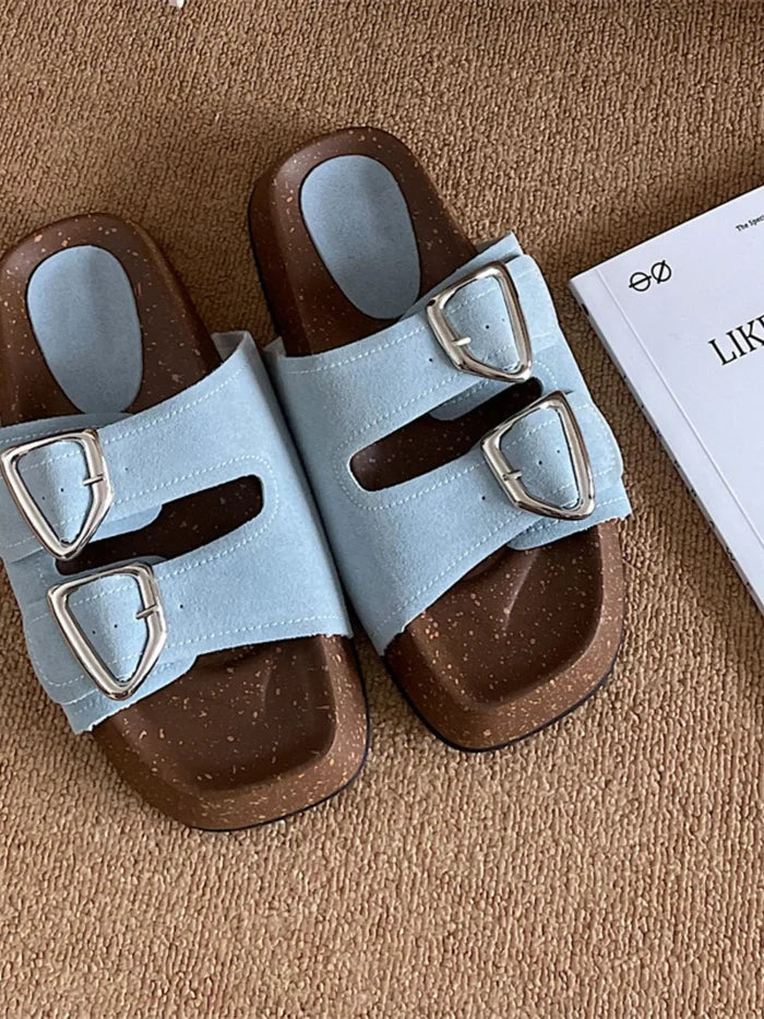 Double Buckle Comfort Sandals