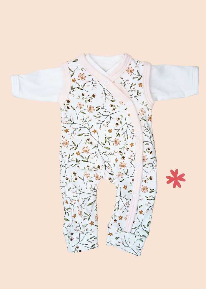 Dungaree & Top Set, Blossom Tiny & Small