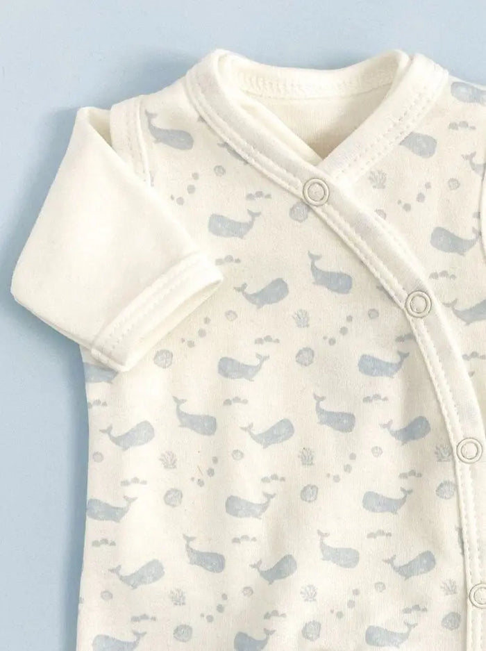 Dungaree & Top Set, Ocean Blue, Premium 100% Organic Cotton Tiny & Small