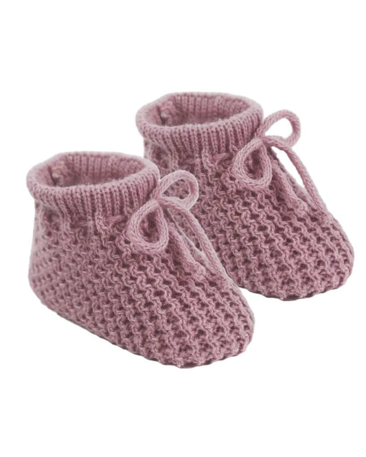 Dusky Pink Booties Booties Soft Touch