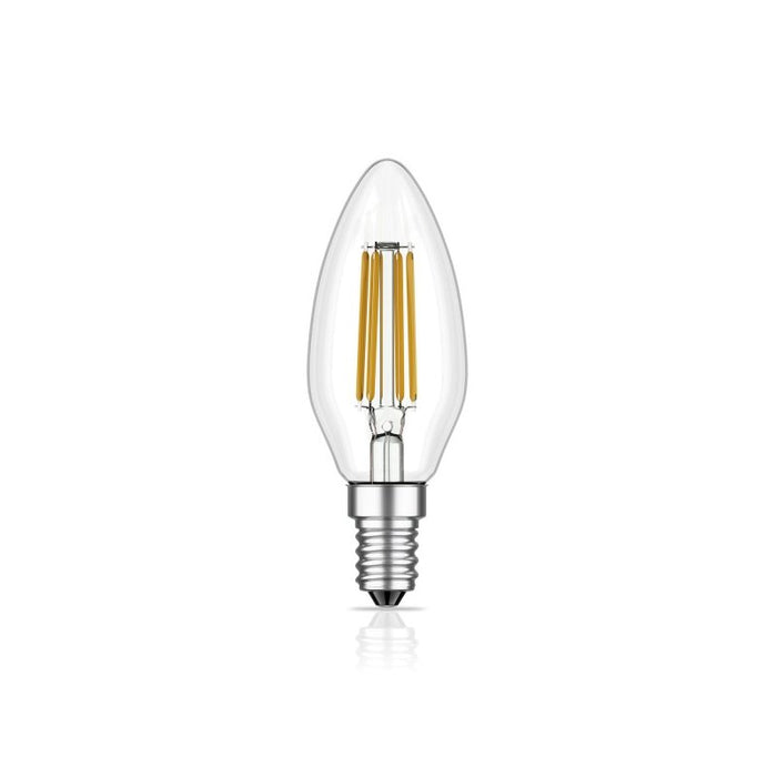 E14 LED Leuchtmittel KLAR - nicht dimmbar, 470 Lumen (PL CILINDRO)