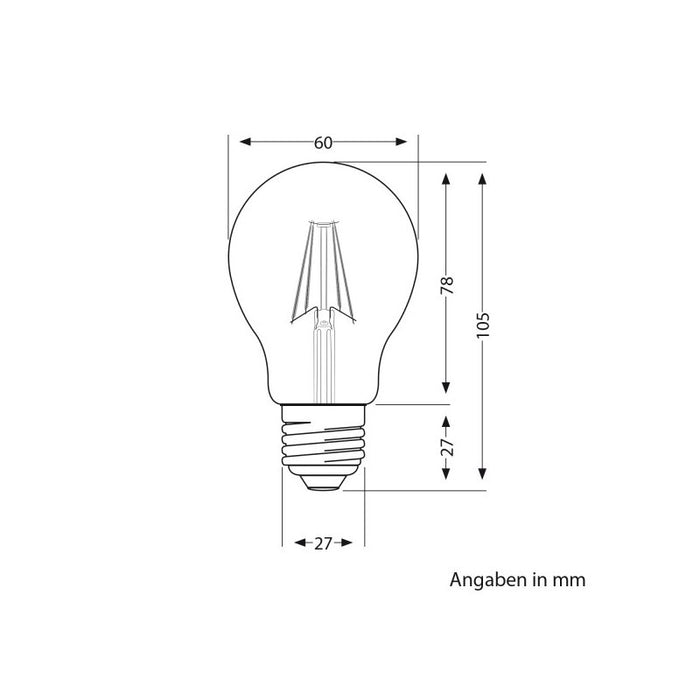 E27 LED Leuchtmittel KLAR - nicht dimmbar, 950 Lumen (Pendelleuchten)