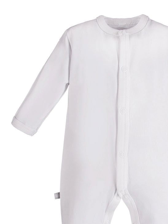 Early Baby Footed Sleepsuit - White EEVI
