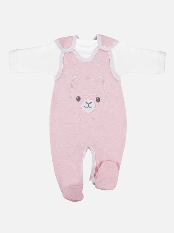 Early Baby Top & Alpaca Footed Dungarees Set Dungaree EEVI