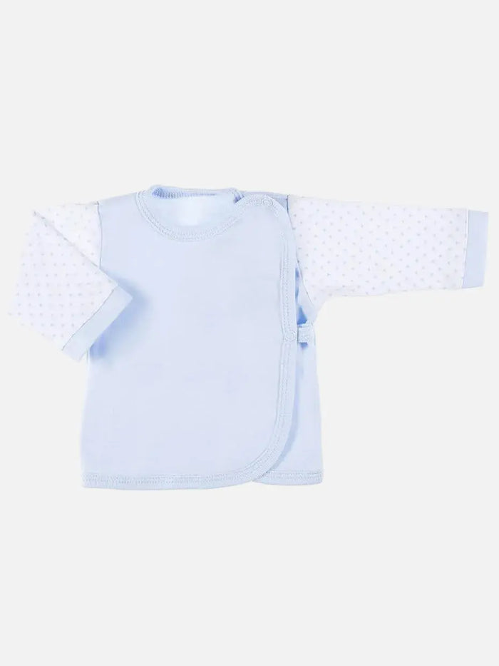 Early Baby Wraparound Top, Blue Top / T-shirt EEVI