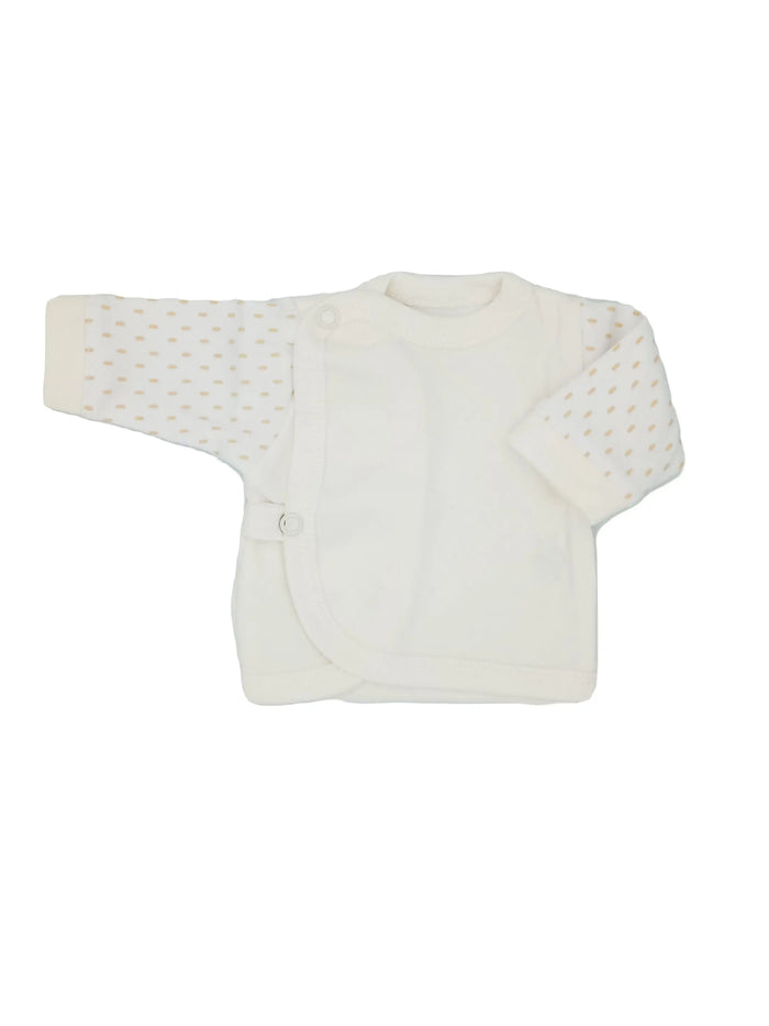 Early Baby Wraparound Top, Cream Top / T-shirt EEVI