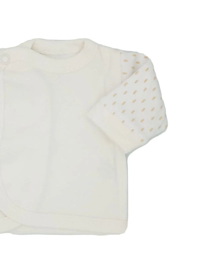 Early Baby Wraparound Top, Cream EEVI