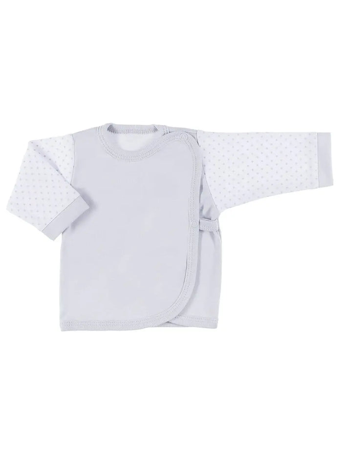 Early Baby Wraparound Top, Grey Top / T-shirt EEVI