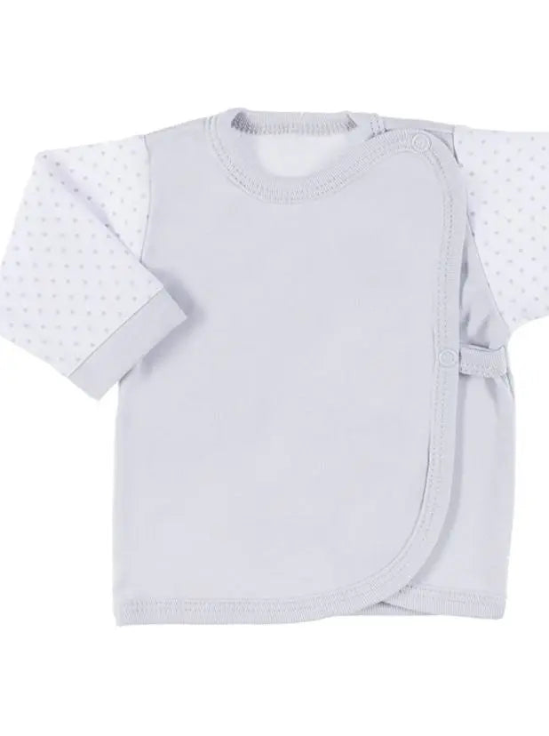 Early Baby Wraparound Top, Grey EEVI