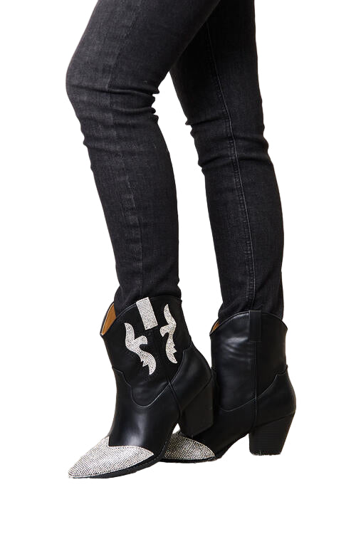 East Lion Corp Rhinestone Pointed Boots