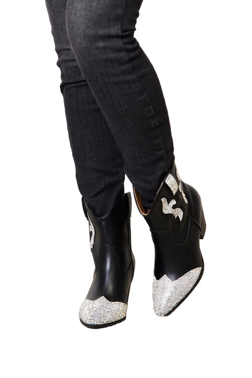 East Lion Corp Rhinestone Pointed Boots