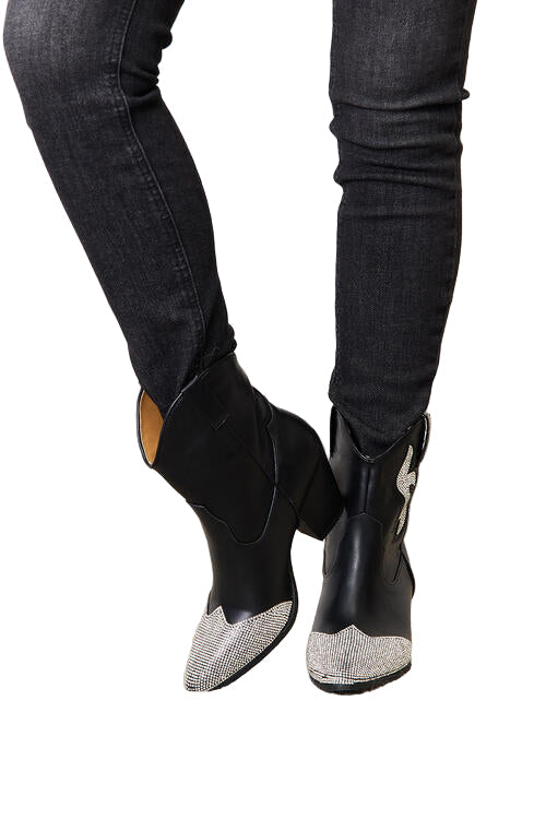 East Lion Corp Rhinestone Pointed Boots