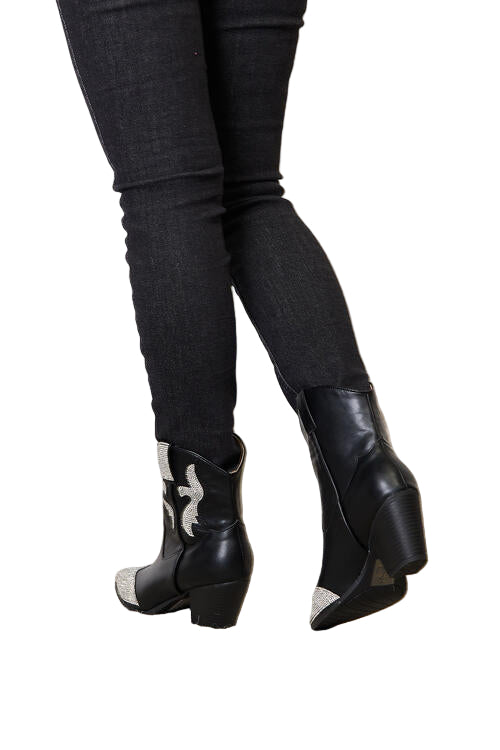 East Lion Corp Rhinestone Pointed Boots