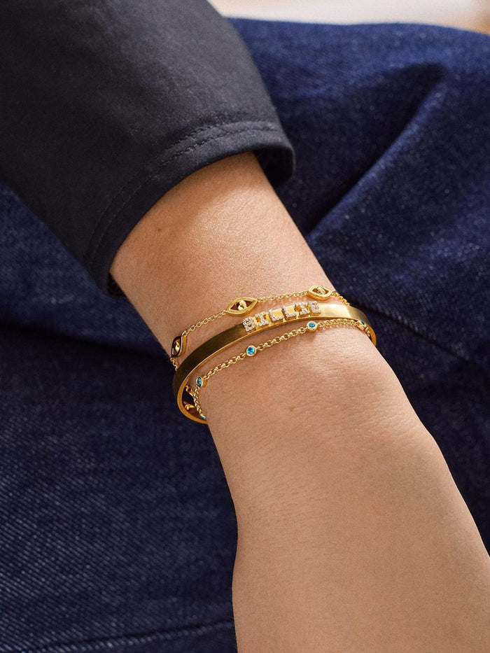 Elegant 18K Gold-Plated Titanium Steel Bracelet