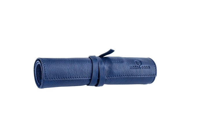 Moral Code Entry Tech Kit -Navy Leather- #color_navy-leather