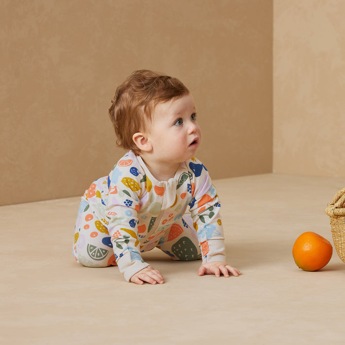 ergoPouch Layer | Long Sleeve Zip Bodysuit 1.0 TOG - Fruit Salad