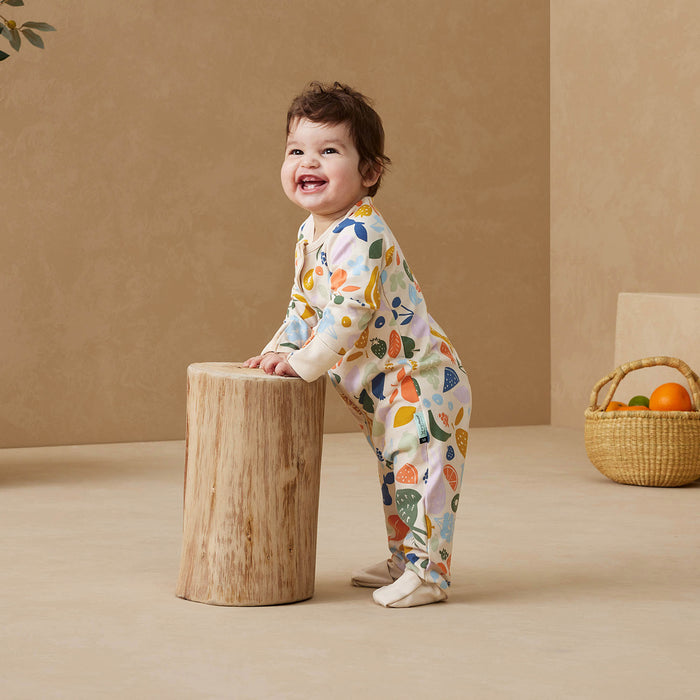 ergoPouch Layer | Long Sleeve Zip Bodysuit 1.0 TOG - Fruit Salad