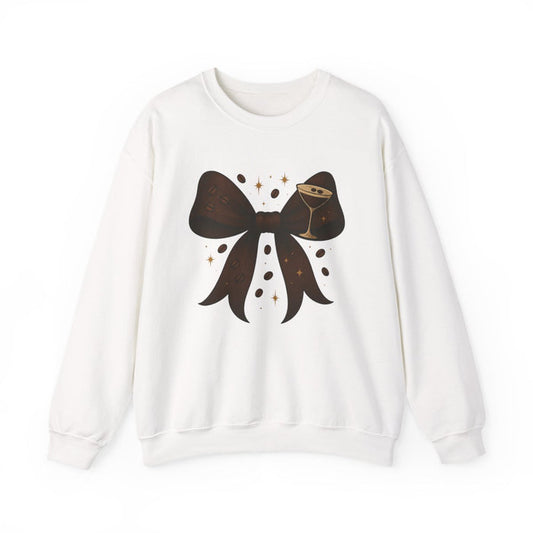 Espresso Martini Bow Sweatshirt - funny sweatshirt by Cheeky Business