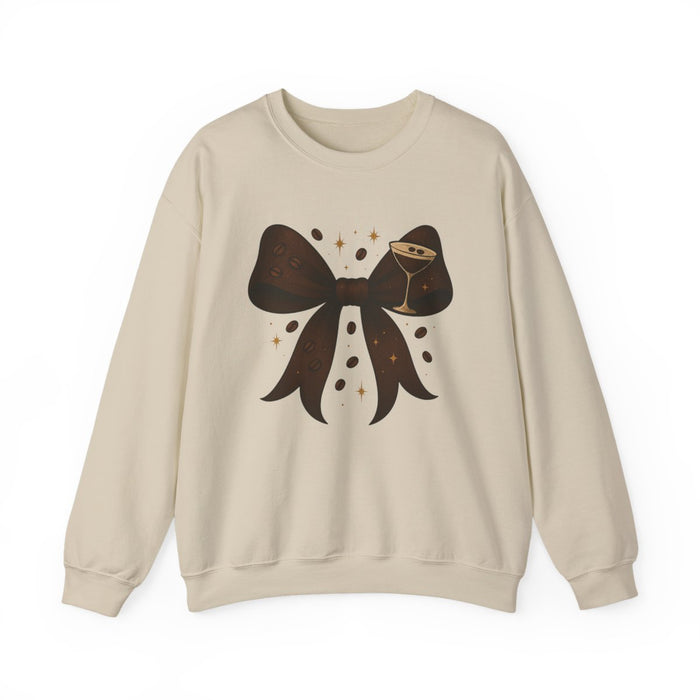 Espresso Martini Bow Sweatshirt - funny sweatshirt by Cheeky Business