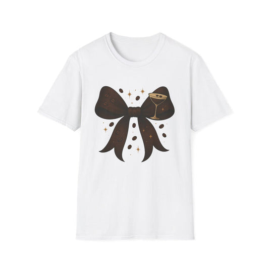 Espresso Martini Bow T-Shirt - funny t-shirt by Cheeky Business