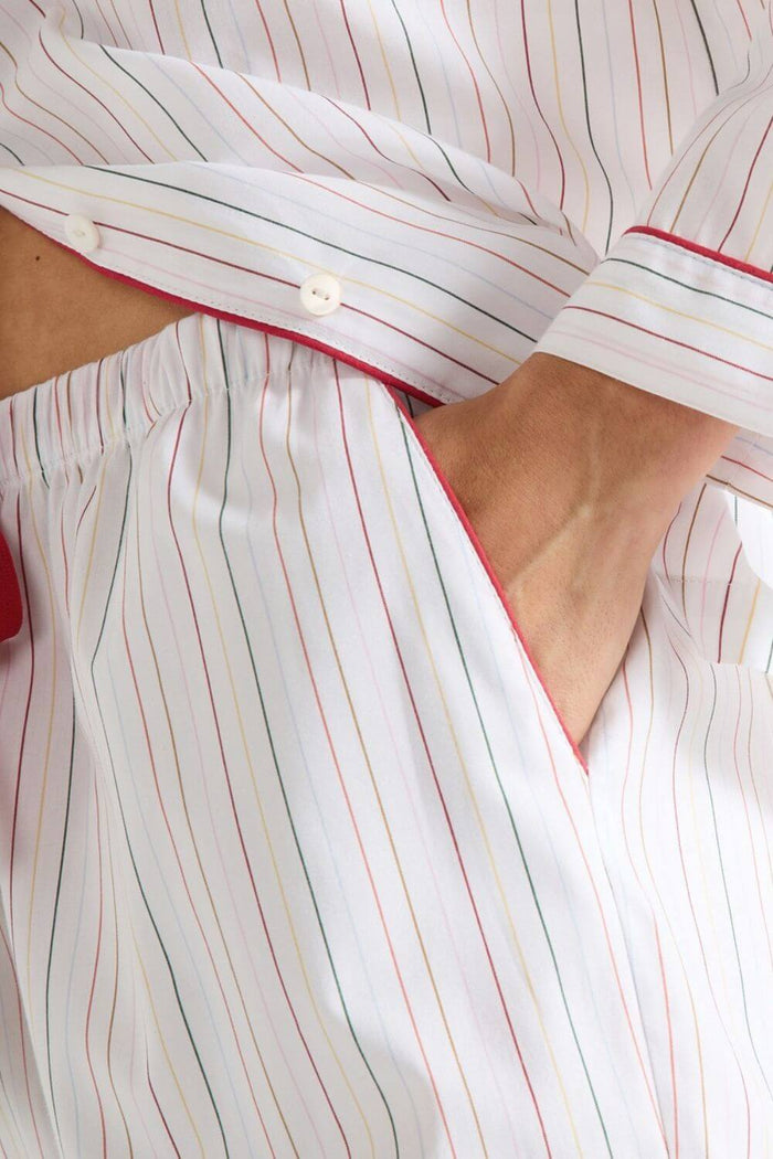 Laurence Tavernier Essentiel Long Pj Set in Multi Stripe