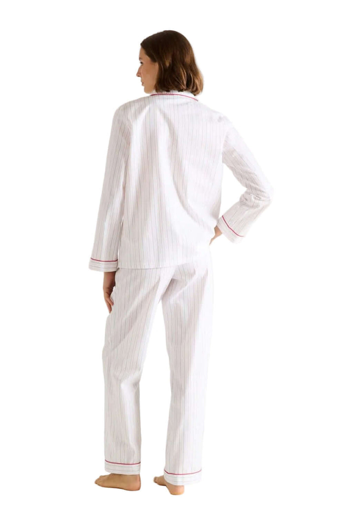 Laurence Tavernier Essentiel Long Pj Set in Multi Stripe