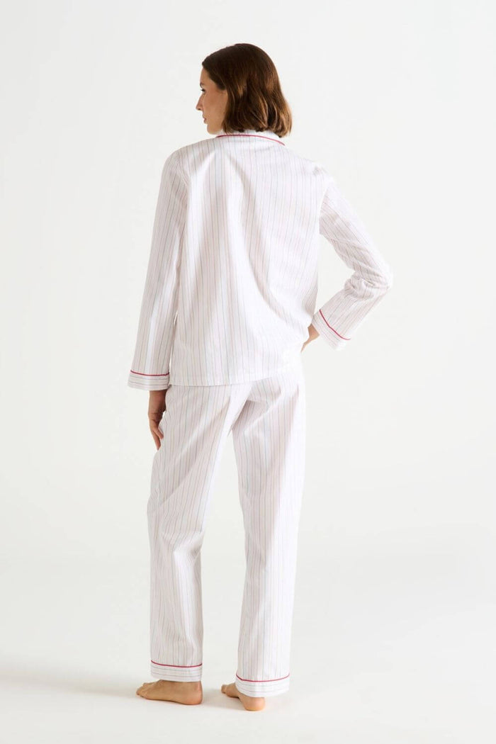 Laurence Tavernier Essentiel Long Pj Set in Multi Stripe