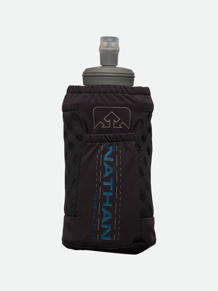 color:Black/Sailor Blue||view:SKU Image Primary||seo:Nathan ExoDraw 2.0 18oz Hydration Handheld - Black/Sailor Blue - Front View