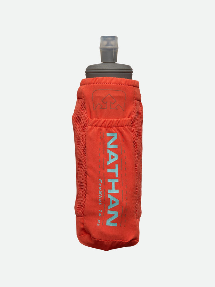 color:Tiger Lily/White||view:sku image primary||seo:Nathan ExoShot 2.0 14oz Handheld - Tiger Lily/White - Front View
