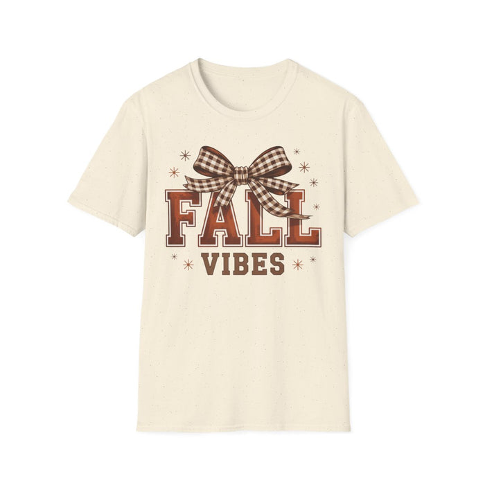 Fall Vibes Bow T-Shirt - funny t-shirt by Cheeky Business