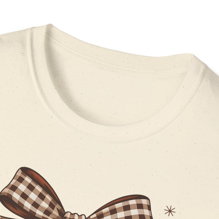 Fall Vibes Bow T-Shirt - funny t-shirt by Cheeky Business