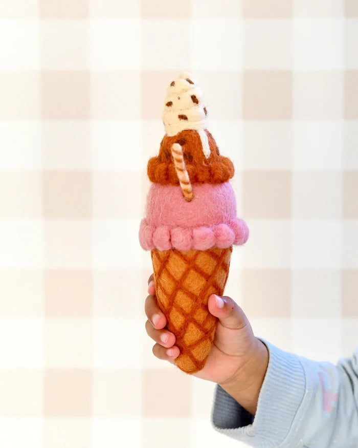 Felt Ice Cream Cones | Play Food