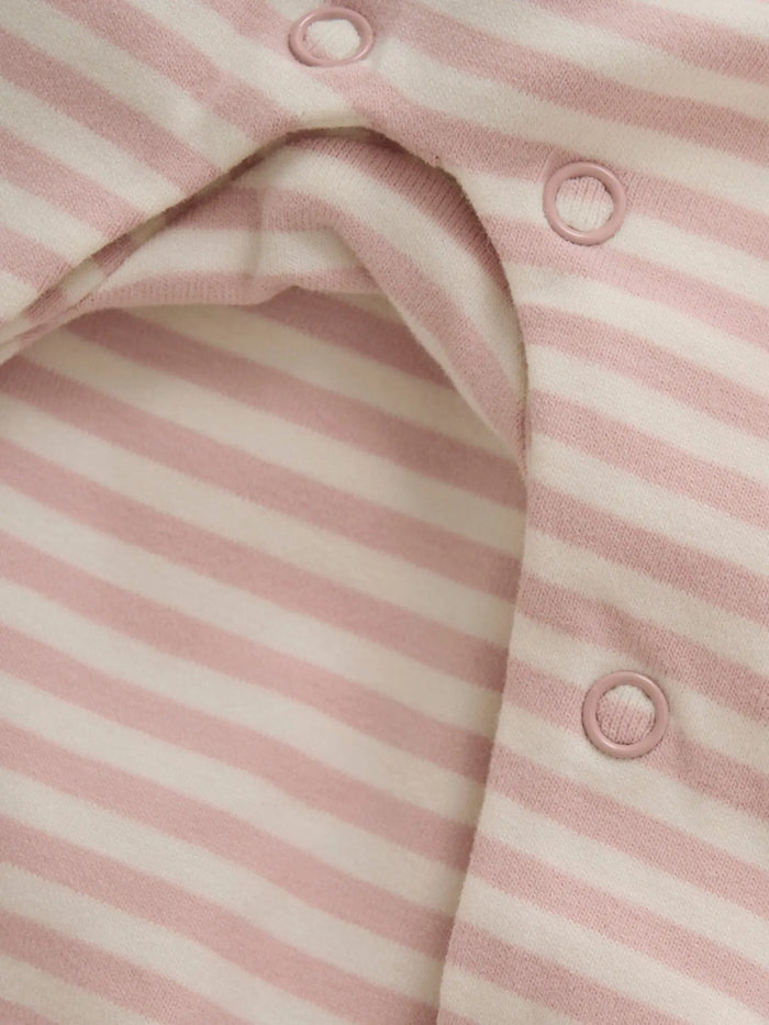 Fixoni PInk Striped Babygrow Sleepsuit / Babygrow Fixoni