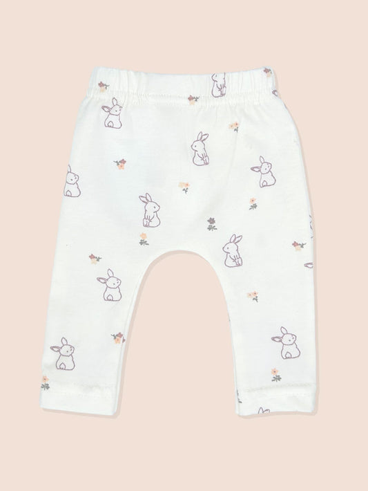 Floral Bunny Leggings - 2 sizes Trousers / Leggings Tiny & Small