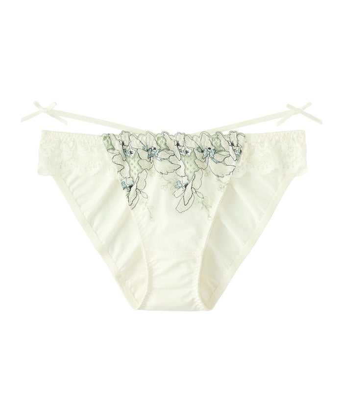 Floral Embroidery Bikini Panty