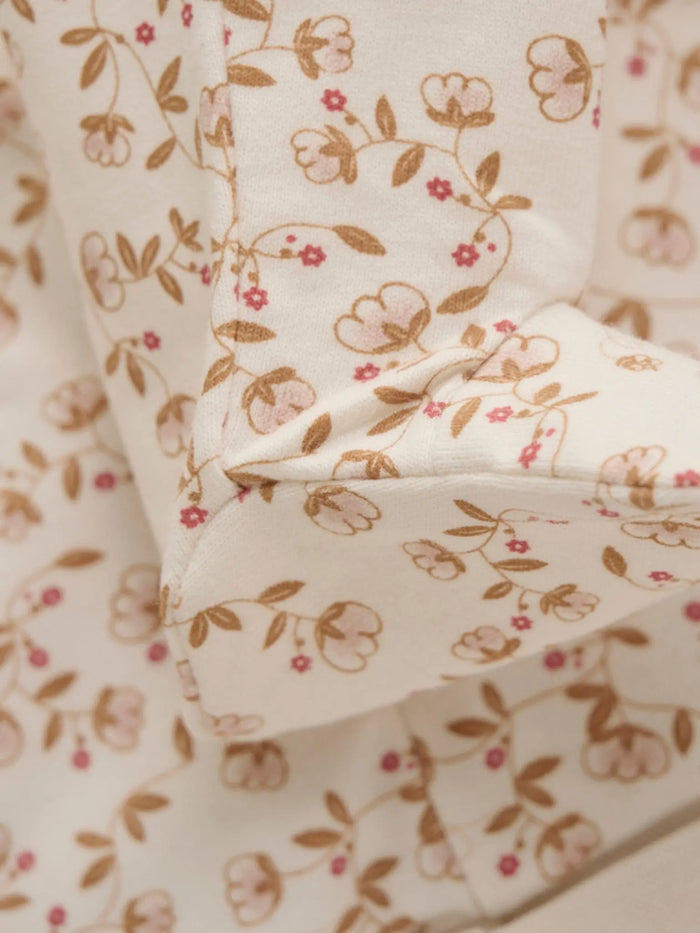 Organic Cotton Floral Footed Trousers Trousers / Leggings Fixoni