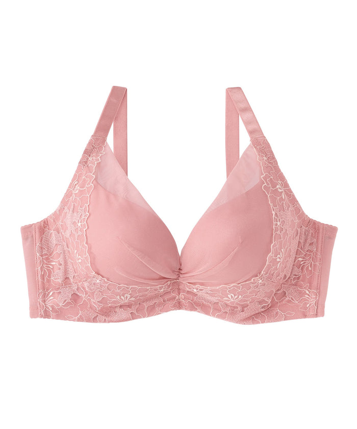 Floral Lift Side Support Lace Push-Up Bra (F-G-H Cup)