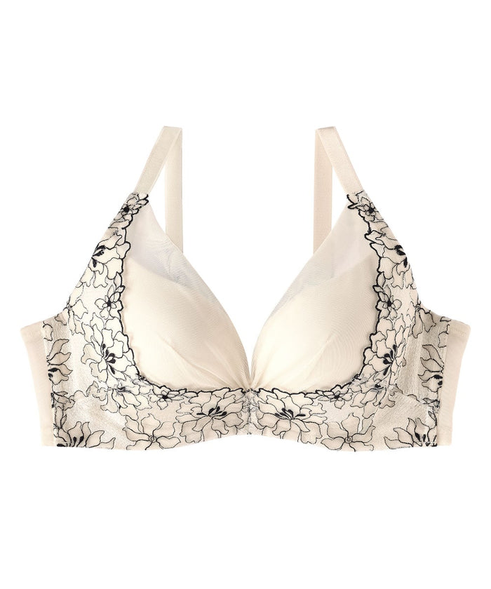 Floral Lift Side Support Lace Push-Up Bra