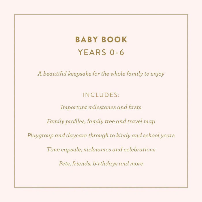 Fox & Fallow Baby Record Book - Rose