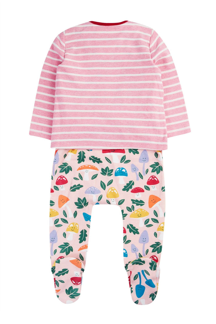 Frugi Organic Cotton Brooke Easy Dressing Babygrow Sleepsuit / Babygrow Frugi