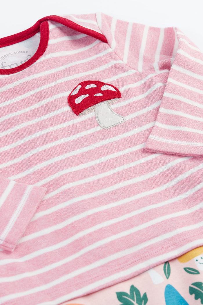Frugi Organic Cotton Brooke Easy Dressing Babygrow Sleepsuit / Babygrow Frugi