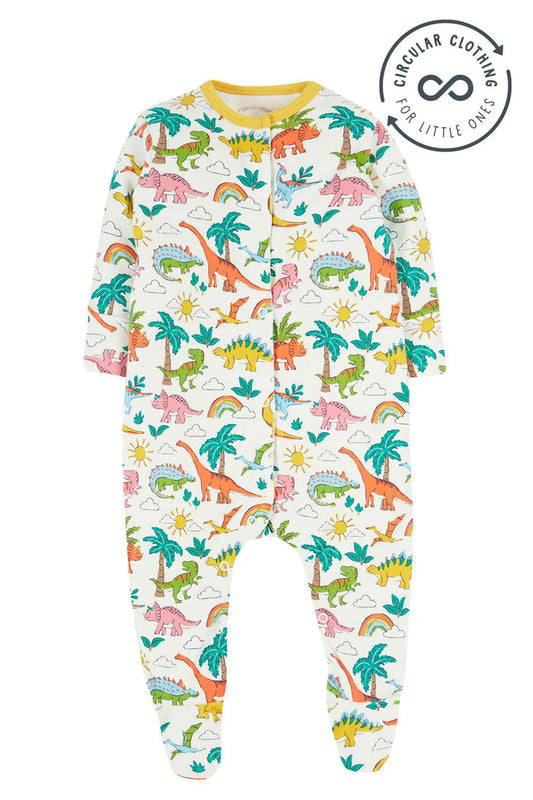 Frugi Organic Cotton Dinoland Babygrow Sleepsuit / Babygrow Frugi