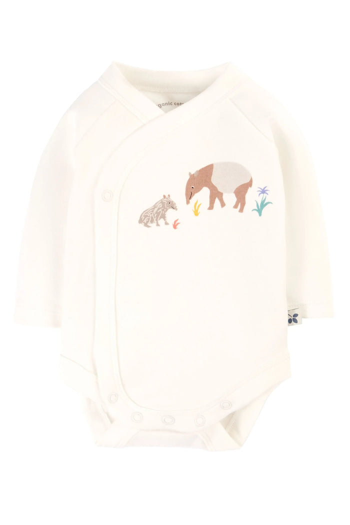 Frugi Organic Cotton Kimono Baby Outfit Sleepsuit / Babygrow Frugi