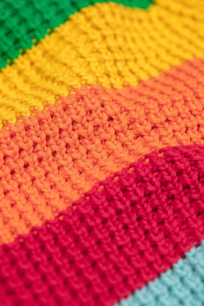 Frugi Organic Cotton Rainbow Cuddly Cardigan Cardigan / Jacket Frugi