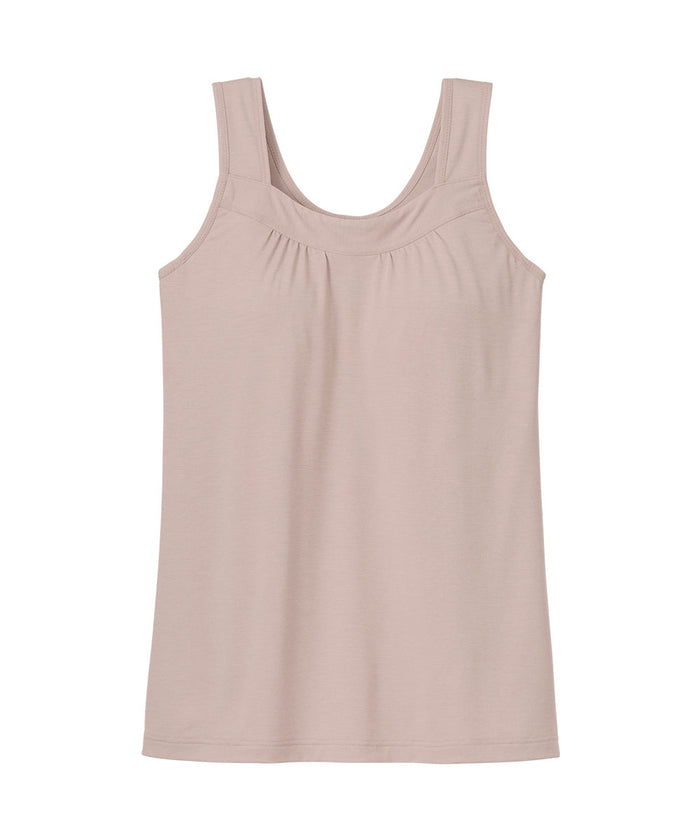 Full Coverage Wireless Built-In Bra Tank Top (E-F-G-H Cup)