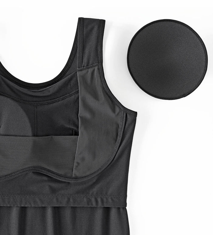 Full Coverage Wireless Built-In Bra Tank Top (E-F-G-H Cup)