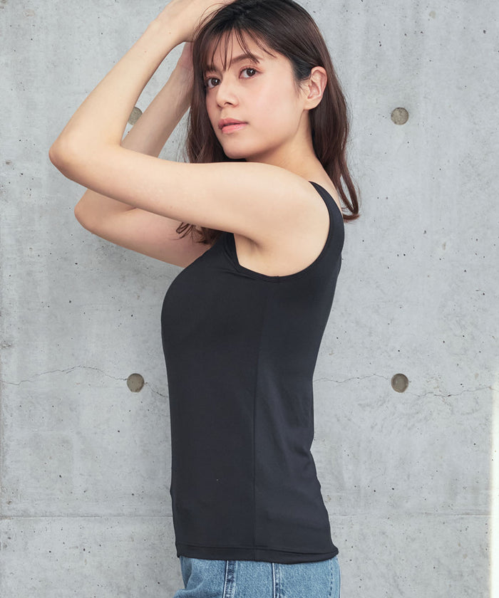 Full Coverage Wireless Built-In Bra Tank Top (E-F-G-H Cup)