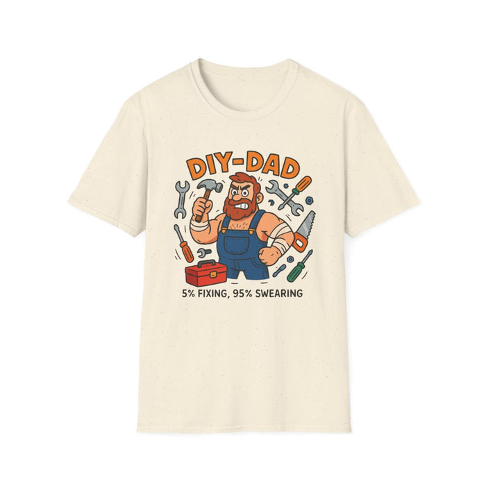 Funny DIY Dad T-Shirt – 5% Fixing 95% Swearing Tee - funny t-shirt by Cheeky Business