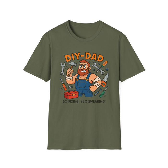 Funny DIY Dad T-Shirt – 5% Fixing 95% Swearing Tee - funny t-shirt by Cheeky Business