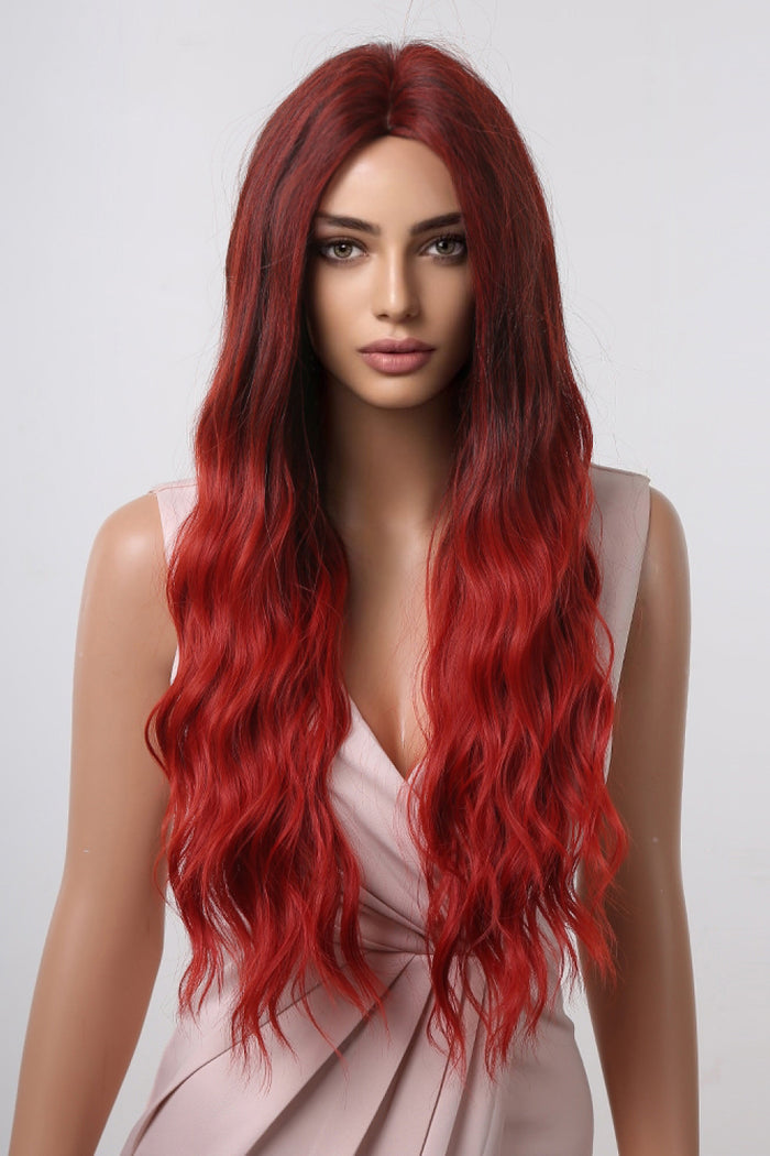 Gilded Strands™ Cherry Ombre Wave Wig — 27"